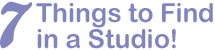 7 Things to Find in a Studio